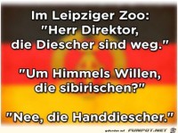 im Leipziger Zoo:...