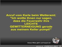 Anruf vom Karle beim Wetteramt