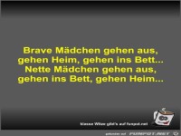 Brave M�dchen gehen aus