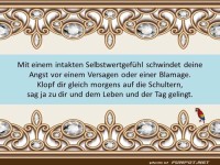 Mit einem intakten Selbstwertgefuehl