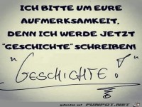 Ich schreibe Geschichte