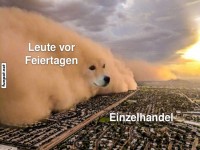 Das Ansturm-Phänomen vor Feiertagen