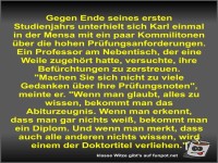Gegen Ende seines ersten Studienjahrs unterhielt sich Karl