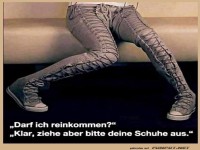 Schuhe ausziehen