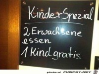 Ankündigung des Menüs