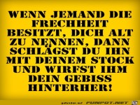 wenn dich jemand alt nennt