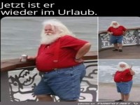 Er hat Urlaub