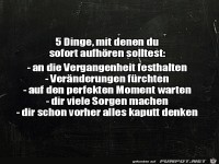 Damit solltest du aufhren