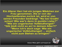 Ein �lterer Herr hat ein junges M�dchen zur Frau genommen