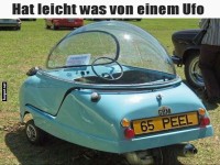 Kleinstwagen wie ein Ufo