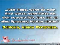 Schlaue kleine Rotznase