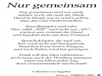 nur gemeinsam 
