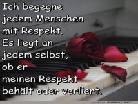 Mit Respekt