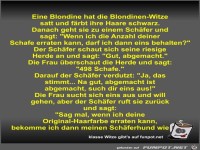 Eine Blondine hat die Blondinen-Witze satt und frbt ihre...