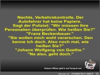 Nachts, Verkehrskontrolle