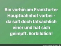 Da hat sich einer geimpft