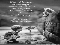 Der Mensch empf�ngt unendlich mehr als er gibt