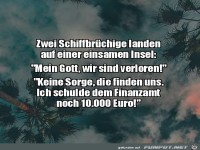 Zwei Schiffbr�chige