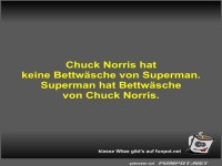 Chuck Norris hat keine Bettw�sche von Superman