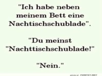 Wortspiel ber Nachttischschublade