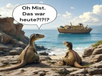 Verpasster Ausflug der Dinosaurier
