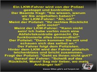 Ein LKW-Fahrer wird von der Polizei gestoppt und...