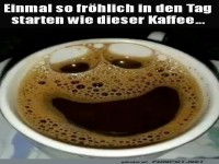 L�chelnder Kaffee f�r den perfekten Start!