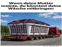 Mama denkt gro� bei Schmutzw�sche