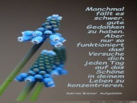 Manchmal f�llt es schwer...