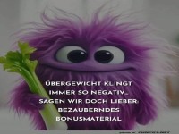 Lustiges Statement ber Krperpositivitt