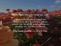 Blumenweisheit vom Opa