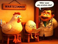 Der ewige H�hner-Ei-Kampf