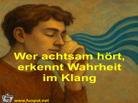 Wer achtsam h�rt, erkennt Wahrheit im Klang