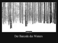 Winterliche Barcode-Landschaft