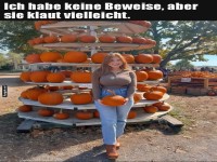Verd�chtige K�rbisfreundin erwischt!