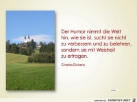 Der Humor nimmt die Welt hin