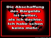 Bargeld Abschaffung
