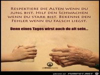 Respektiere die Alten