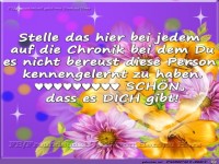 Stelle das hier bei jedem auf die Chronik