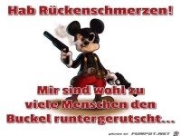 hab R�ckenschmerzen.....