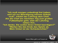 Ich mu� morgen unbedingt frei haben