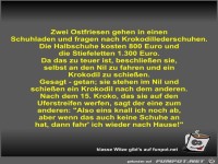 Zwei Ostfriesen gehen in einen Schuhladen und fragen nach...