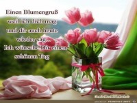 Einen Blumen gruss