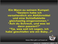 Ein Mann zu seinem Kumpel