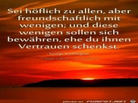 Sei hoeflich zu allen