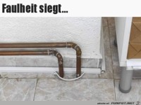 Faulheit siegt