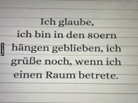 Retro-Gewohnheiten aus den 80ern