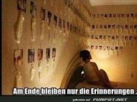 Erinnerungen an der Wand