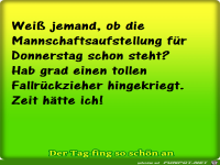 Mannschaftsaufstellung