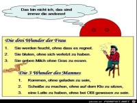 die 3 wunder der frau die 3 wunder des mannes